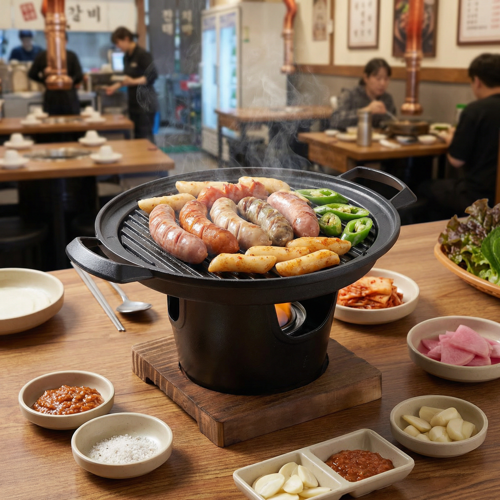 R Succeed I 일본식 가정용 미니화로, 1개, 21.5cm*21.5cm*2.5cm 22,130원