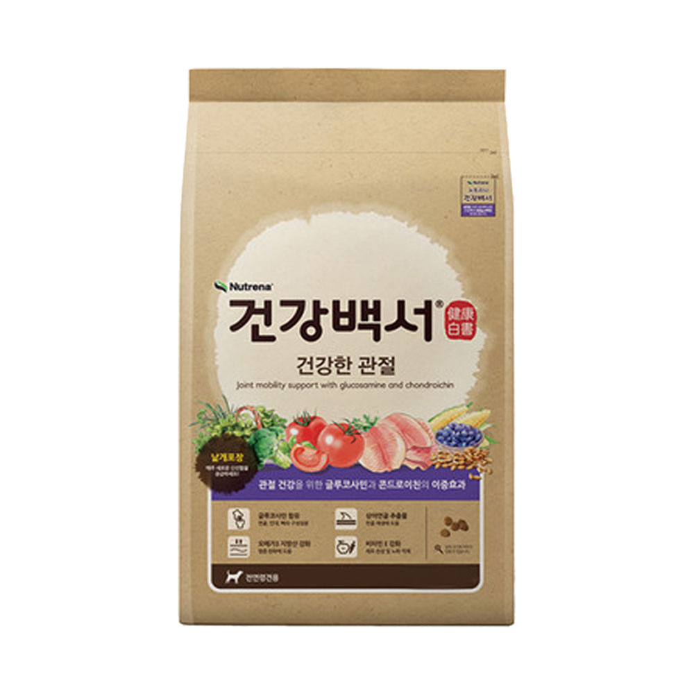 뉴트리나 건강백서 건강한 1.2kg 기능성 사료 관절 피부, 뼈/관절강화, 1.2kg, 1개 17,290원