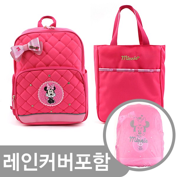 미키마우스 초등 여아 신학기 책가방 보조가방 세트(MK0227) 미니리본홀릭경량책가방세트 Minnieribbon Holic A Lightweight Bag Set 백팩 57,900원