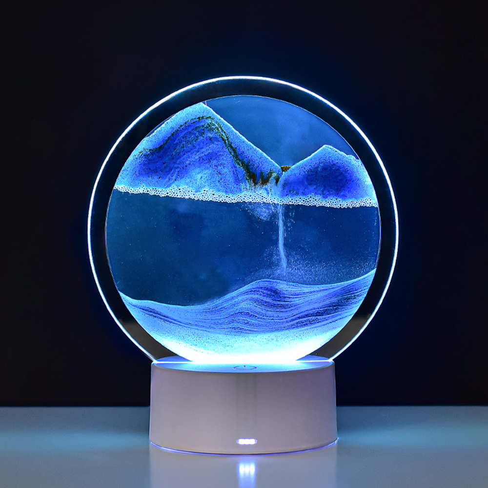 연하 모래멍 모래시계 무드등, 화이트 10,490원