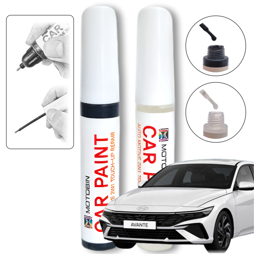 현대 아반떼 CN7 AD MD HD 페인트 붓펜 자동차 도색 차량용 + 투명, R2P 얼티메이트 레드 메탈릭 + 투명, 1세트 15,800원