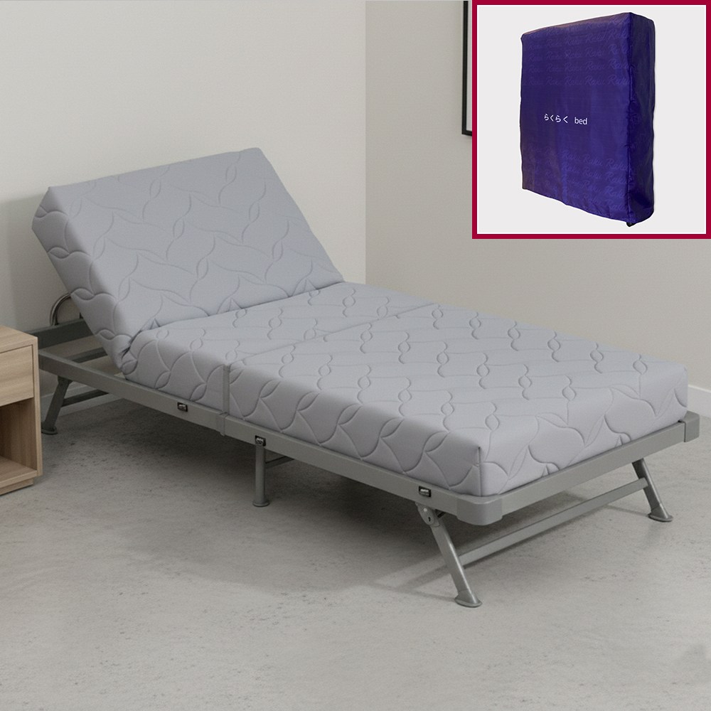 라꾸라꾸 고밀도 쿠션 포켓스프링 접이식 1인용 싱글베드 간이침대 No24N 보관커버 포함 469,000원