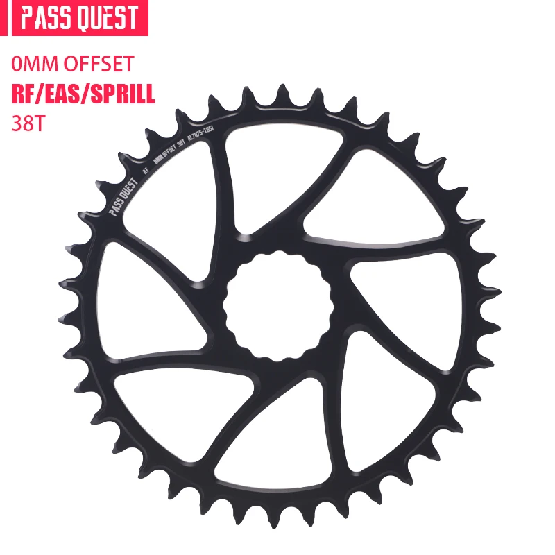 PASS QUEST 3mm 오프셋 MTB E-STON Raceface 휠용 직접 장착 체인링 산악 자전거 넓은 좁은 치아 체인링 크랭크셋 73,450원