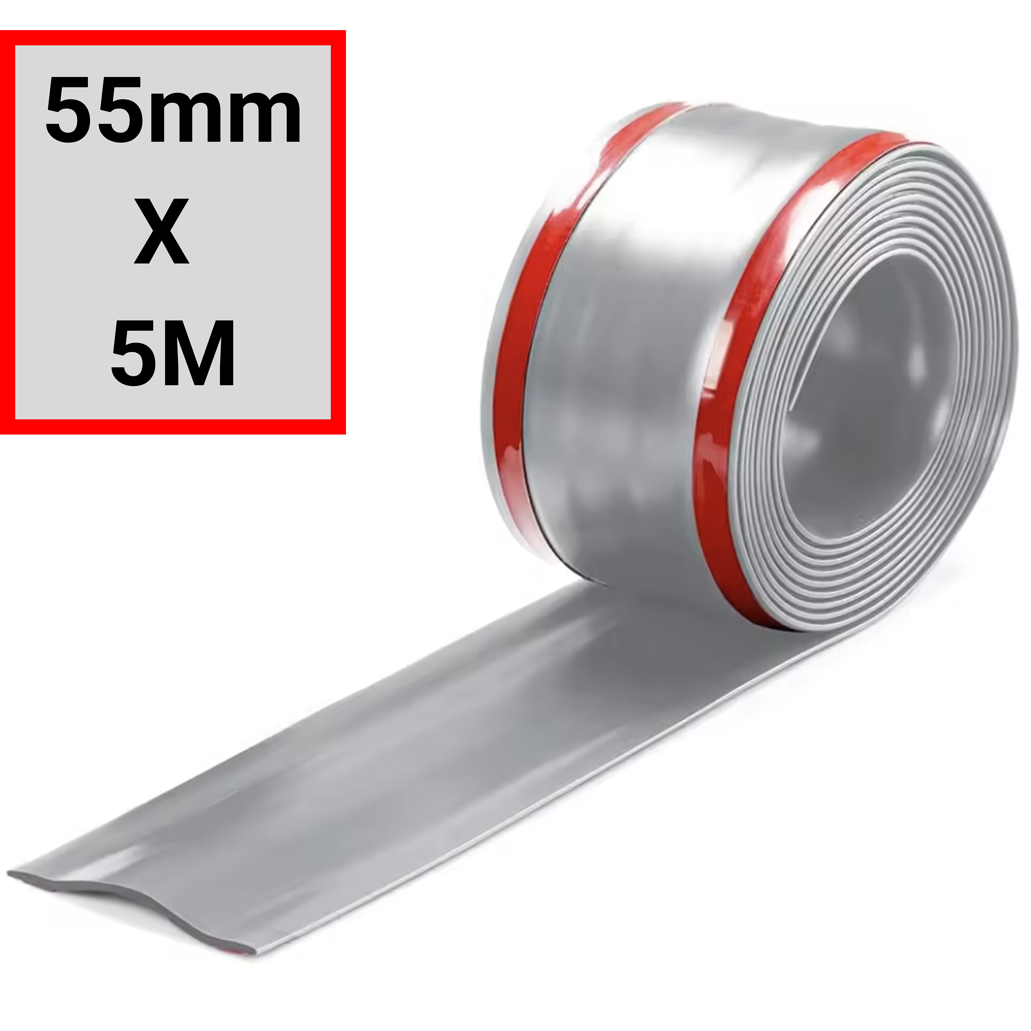 대불가이즈 55mm x 5M 자르는 전선 몰딩 테이프 가리개 전기선커버 배선테이프 잘라쓰는 pvc사각몰드, 그레이, 1개 14,100원