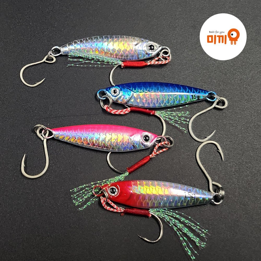 미끼유 리얼비 메탈지그 삼치 농어 갈치 볼락 고등어 우럭 1,000원