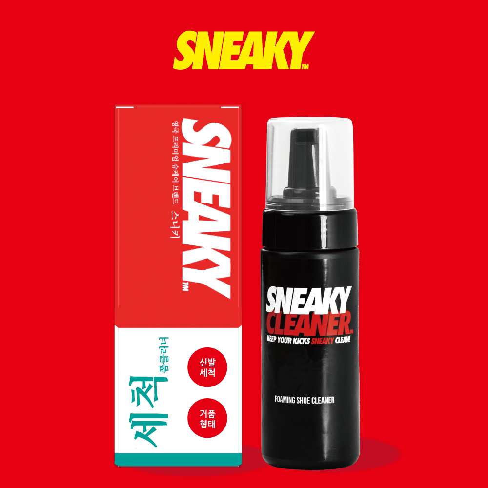 영국 스니키 클리너 프리미엄 신발세탁 신발세척폼 거품타입 슈케어 SNEAKY, 1개 6,250원