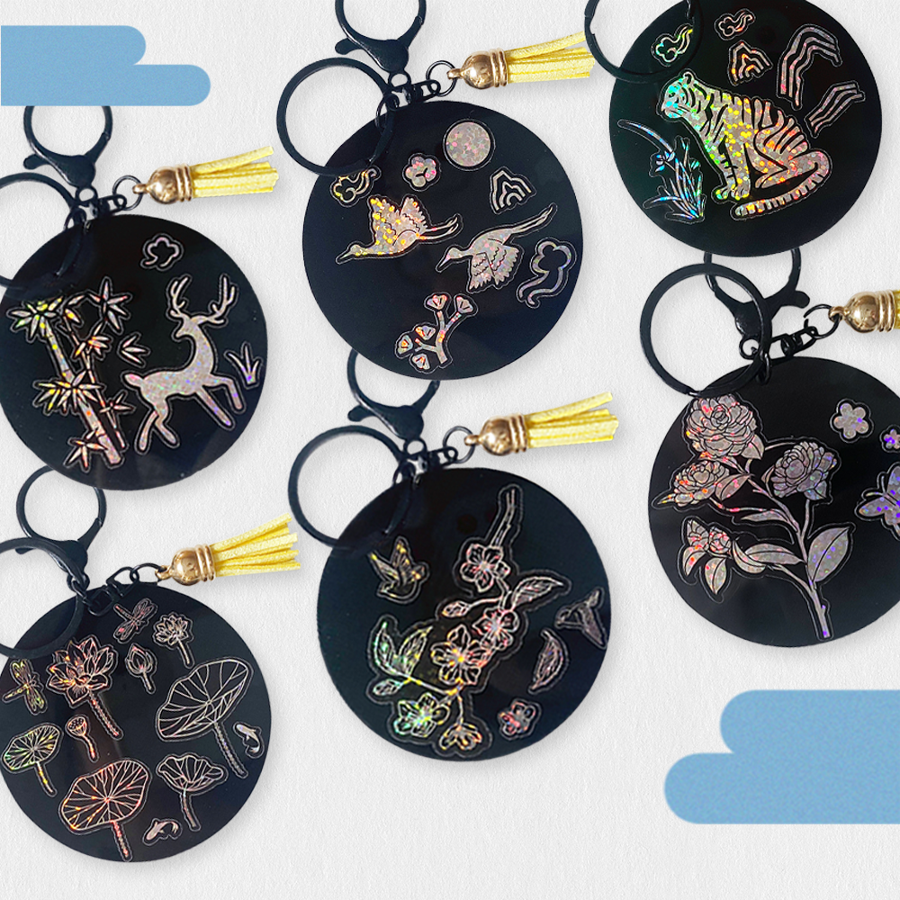 심아트 자개 키링만들기 세트 DIY 어린이 만들기 재료 2,500원