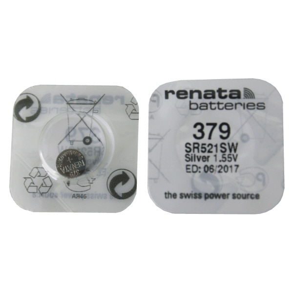 레나타 379 SR521SW 1.55V 시계건전지 시계배터리 1,100원
