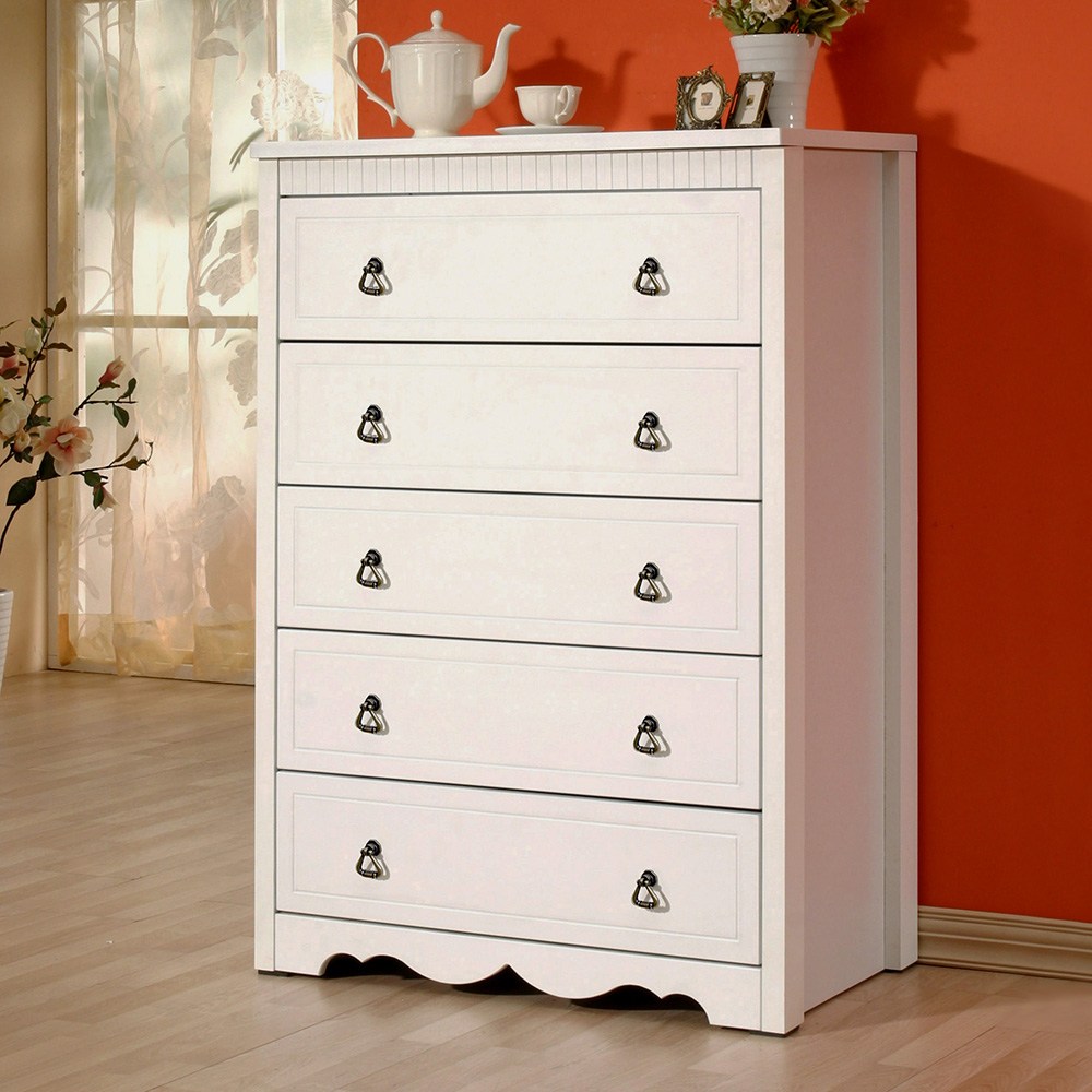 미자크 화이트 5단서랍장 / 수납장 옷 틈새 서랍장 수납함 800, 5단, 화이트(빗살) 109,900원