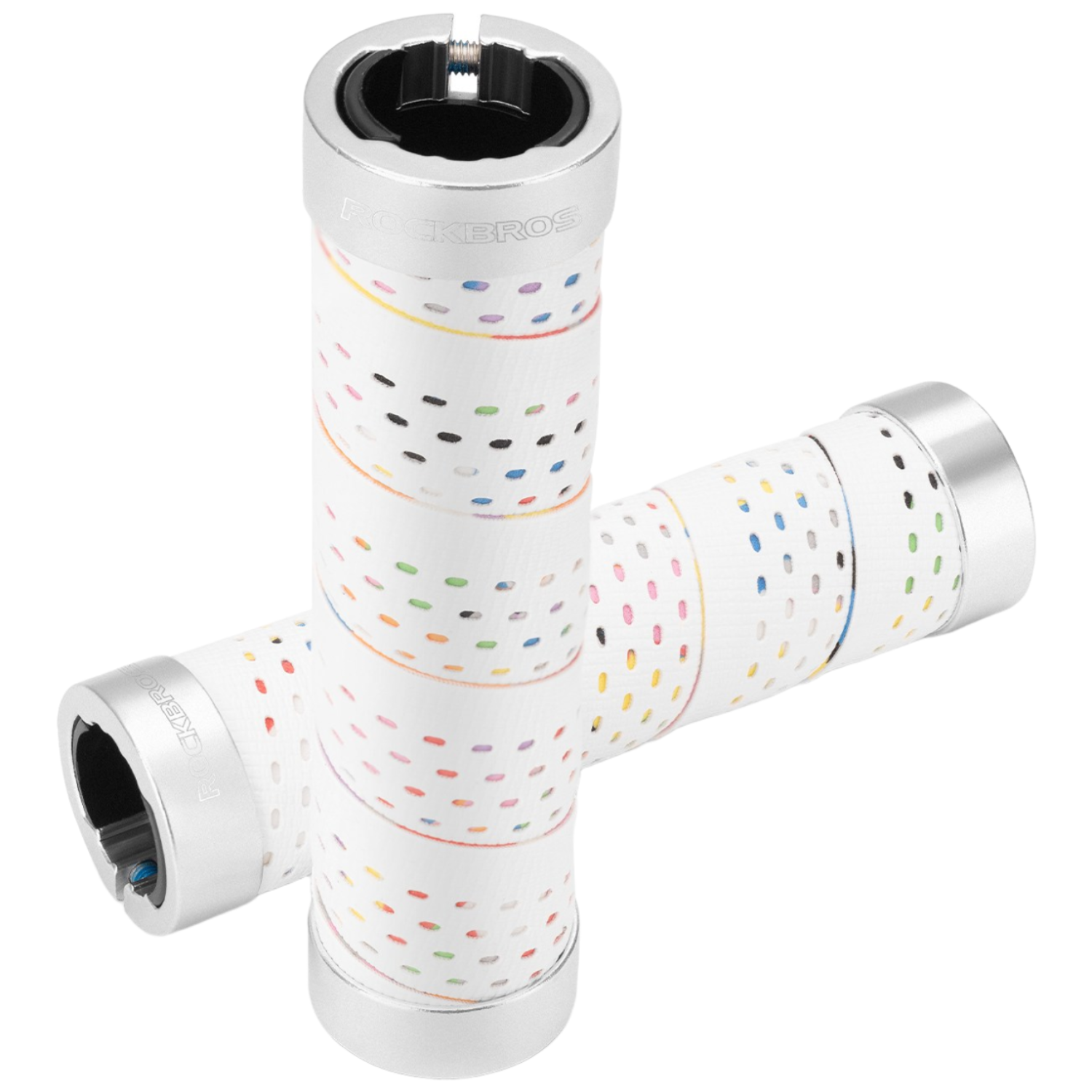 락브로스 자전거 핸들 그립 미끄럼방지 펀칭 컬러, 화이트 14,900원