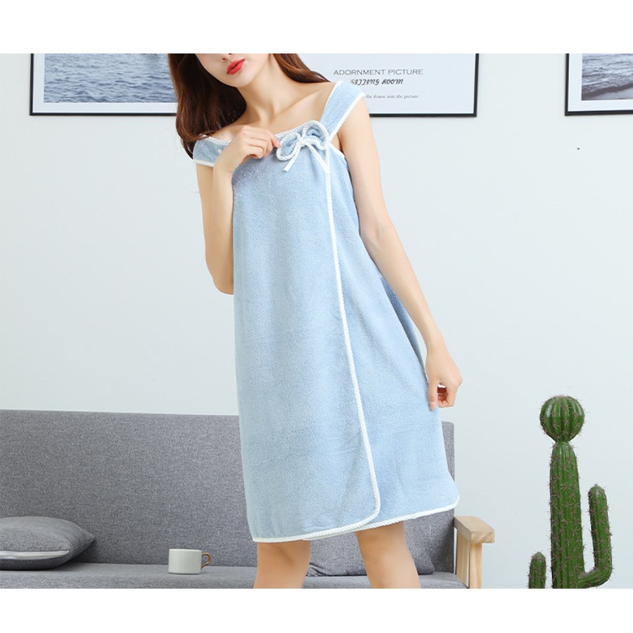 다정다감 여성 똑딱이 샤워가운 7,250원