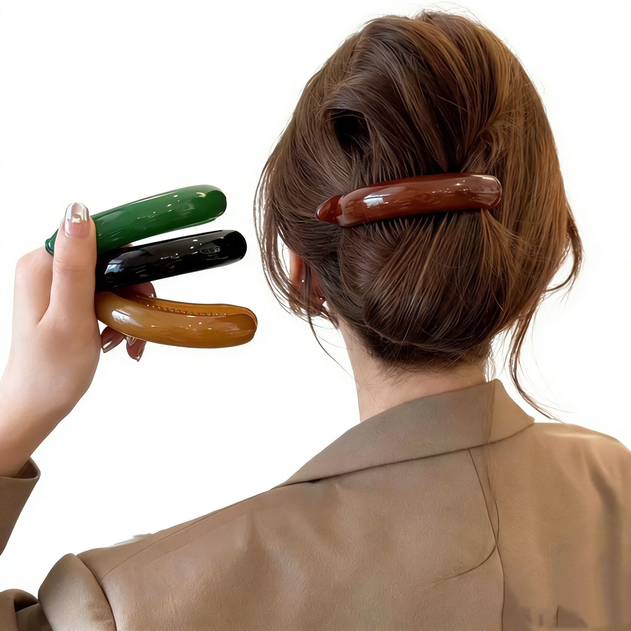 별라 디심플 바나나핀 올림머리 헤어 집게핀 (4P) 9,800원