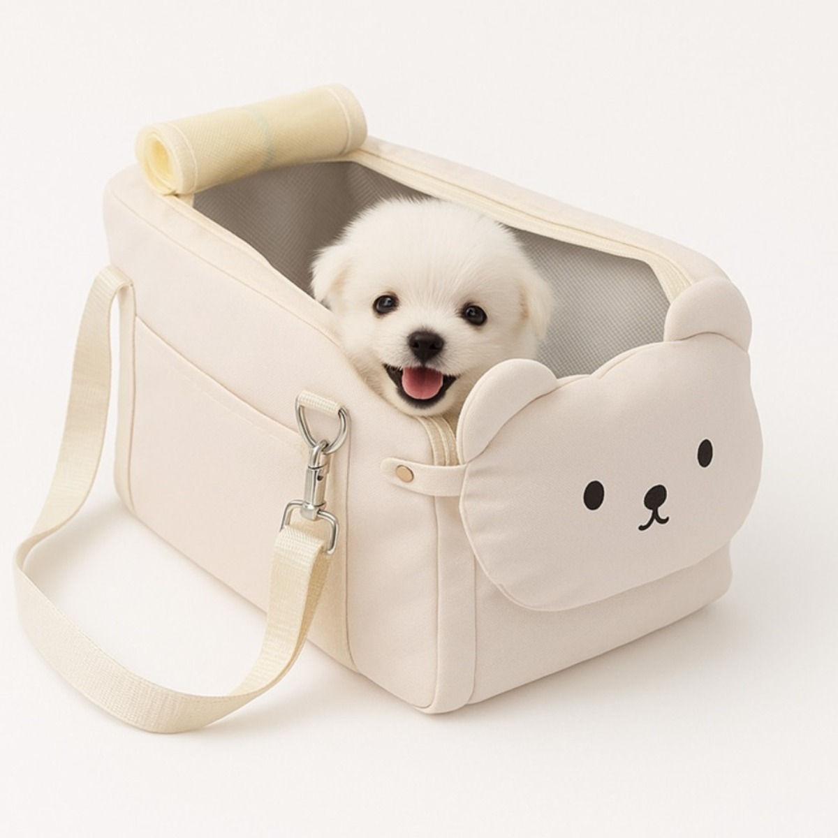 컴포트펫하우스 카시트 강아지 애견 이동가방 이동장 센터콘솔 펫바구니 이동식캐리어 아이보리 38,900원