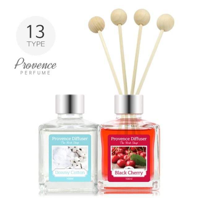 더허브샵 프로방스 퍼퓸 디퓨져 100ml 13종 블랙체리 자스민그레이프프룻 후리지아뮤게 21,060원