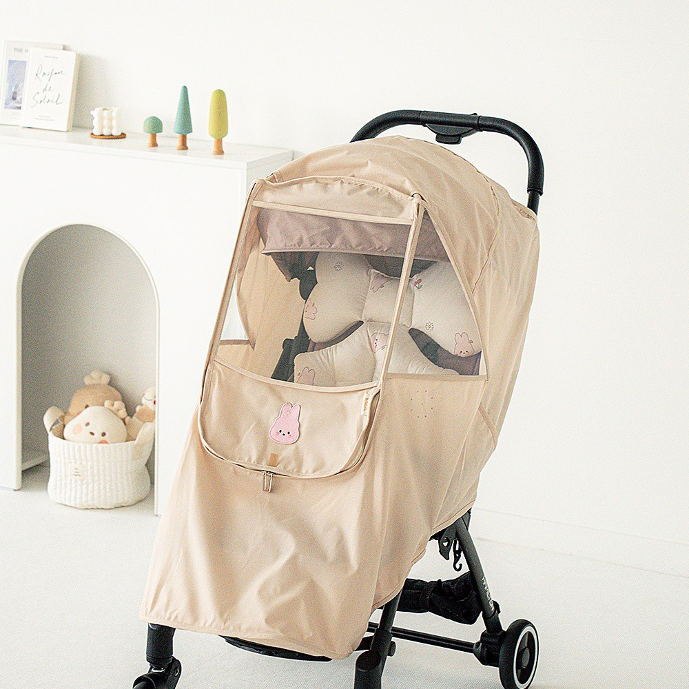 마롤로뜨 빌리지 유모차 방한커버 방풍커버 방수커버 범용 부가부 줄즈 트라이크 디럭스 절충형, 1개, 방풍커버_마롱이(베이지) 39,900원
