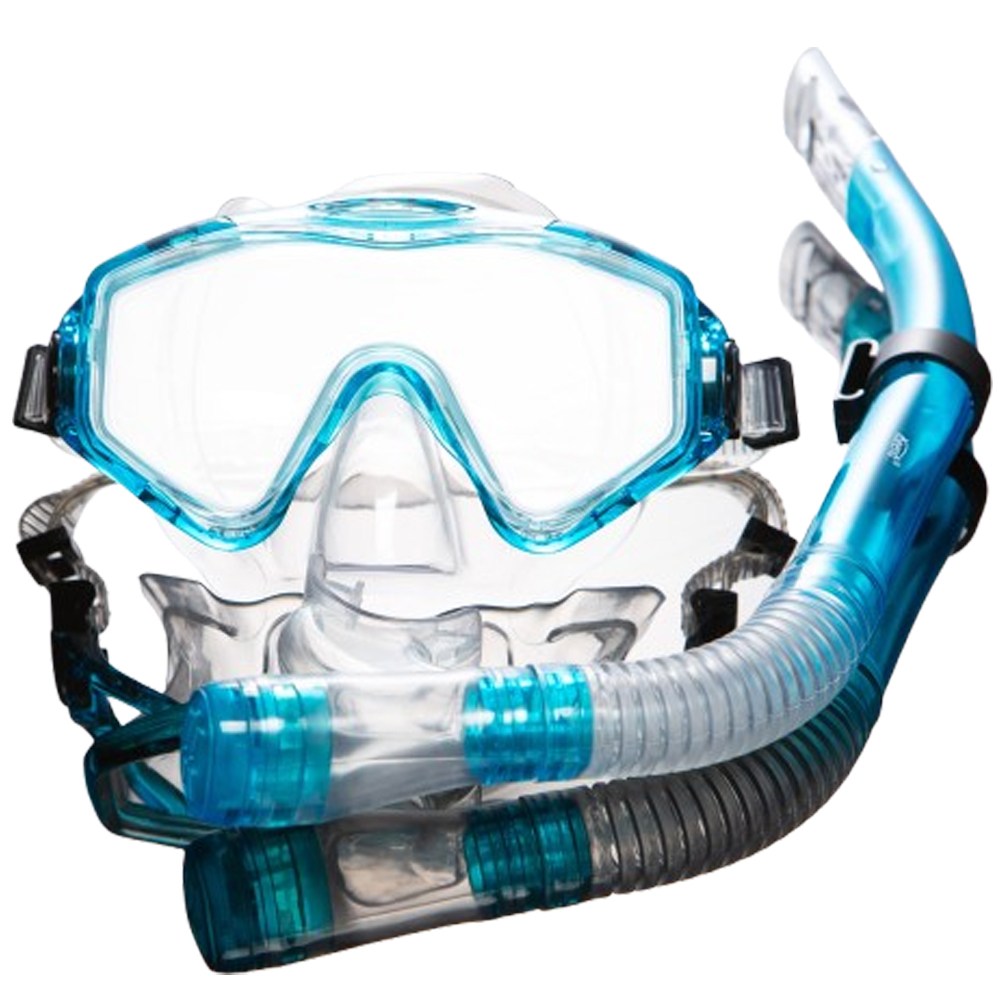 비앤드 1+1 성인 스노클링 마스크 세트 BN-511, 블루+레드 26,800원