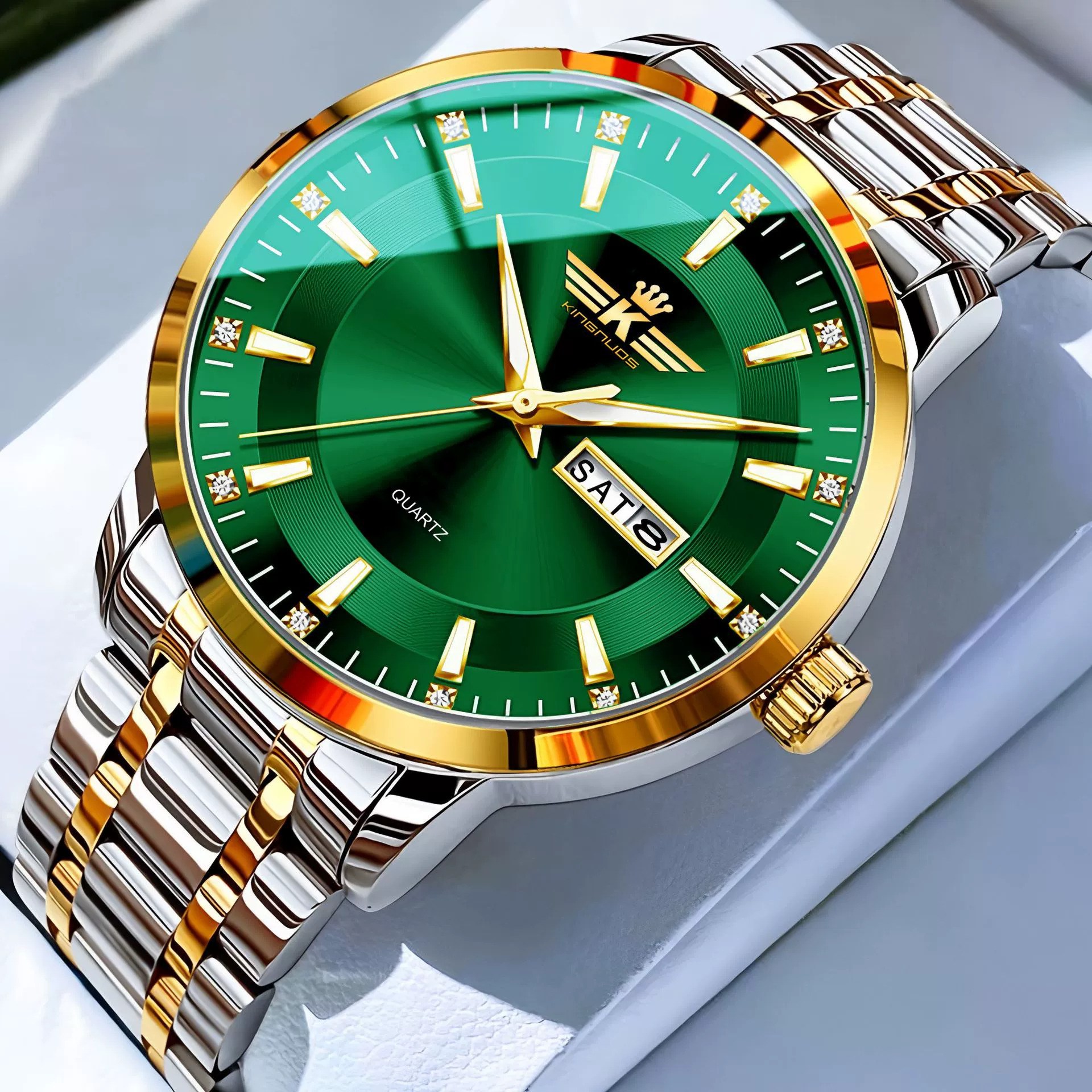 2026 Dedima 고급스럽고 모던한 전자동 듀얼 캘린더 비지니스 남성용 워치 워터프루프 야광 68,000원