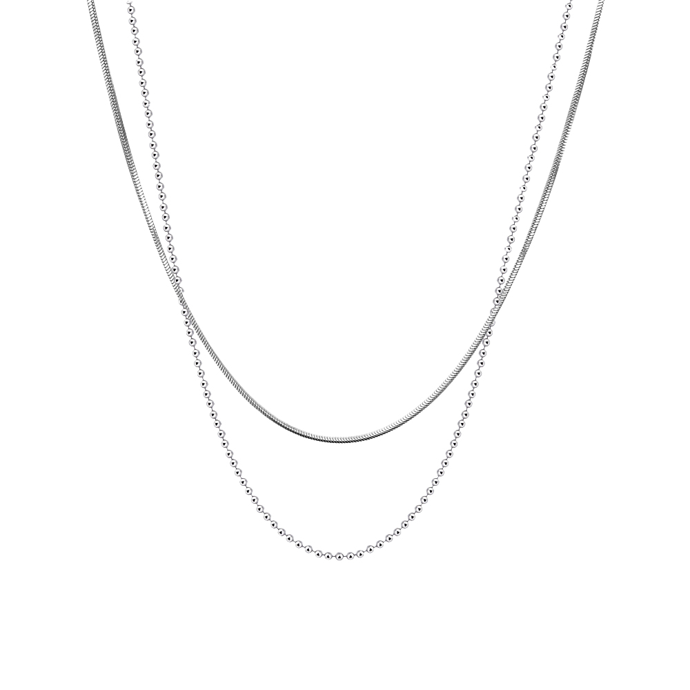 헤미안 실버 925 두줄 은 목걸이 HN2507033 100,900원