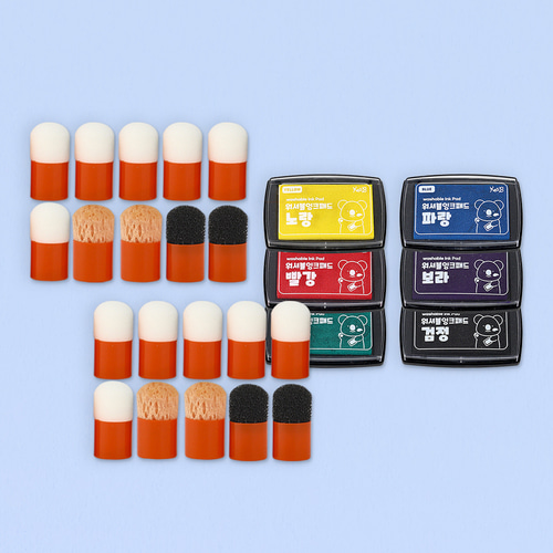 [캐스비] 아트스쿨 도트찍기와 잉크패드세트(1326set) 물감도장 어린이 시니어 미술교구 46,400원