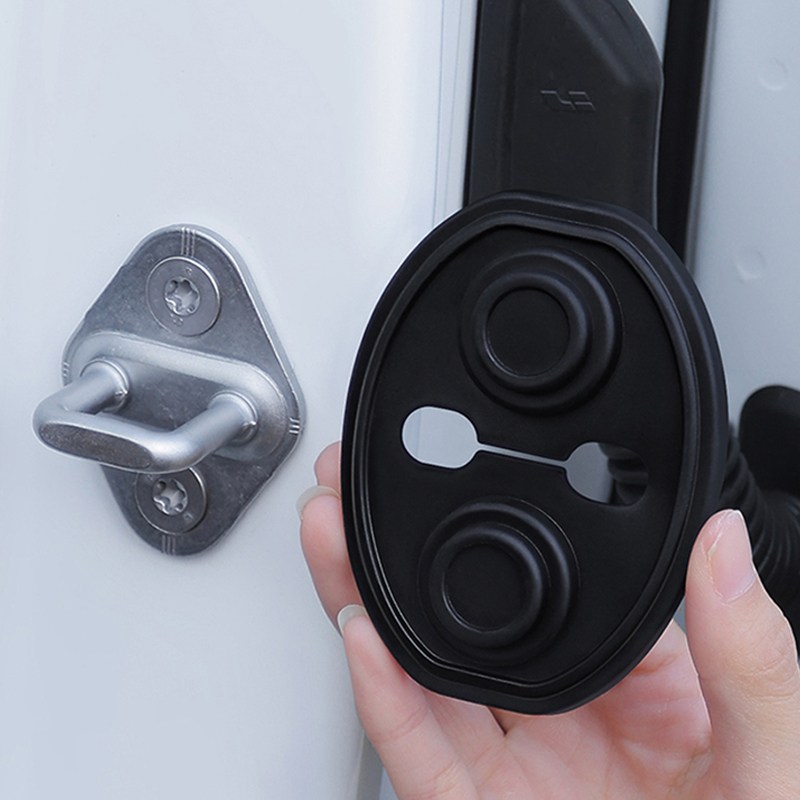 SEAMETAL 8p 자동차 도어 쿠션 차량 충격 흡수 문쾅 방지 실리콘 커버 가드 업그레이드, 블랙8p, 1세트 15,900원