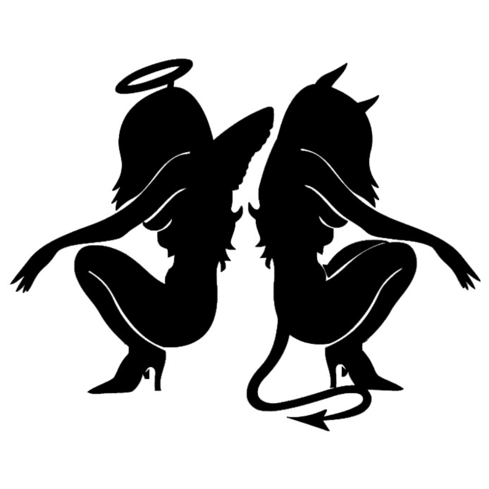 자동차포인트 00061천사악마 튜닝스티커(S), 홀로그램, 1개 4,900원