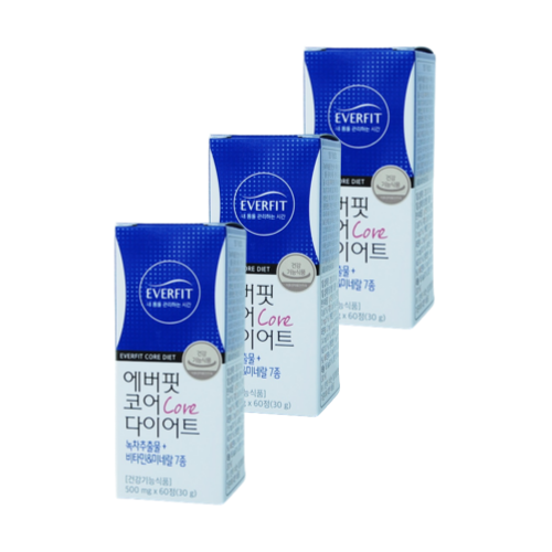 에버핏 코어 다이어트 60정 비타민 녹차추출물 함유 혈중 콜레스테롤 개선 체지방 감소 당일발송 56,900원