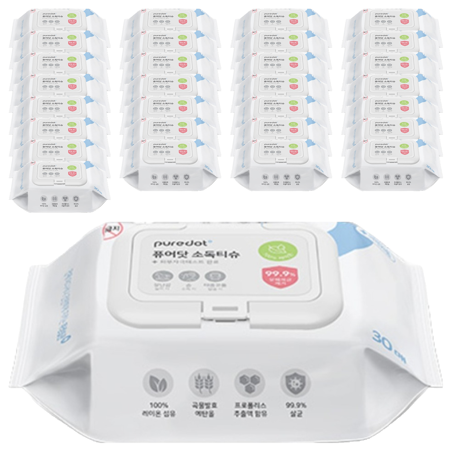 퓨어닷 NEW 소독 물티슈 캡형 72,330원