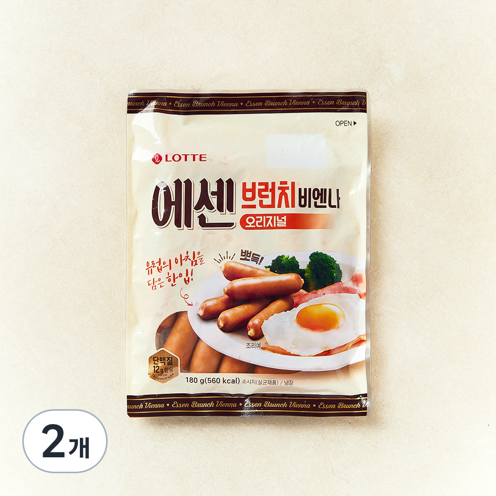 [로켓프레시] 롯데햄 에센 브런치 비엔나 오리지널 5,990원