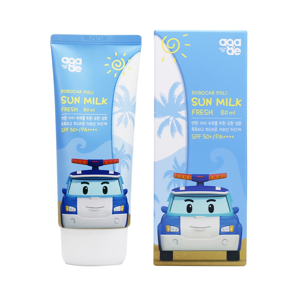 아가애 로보카폴리 썬밀크 FRESH SPF50+ / PA++++, 1개, 80ml 12,700원