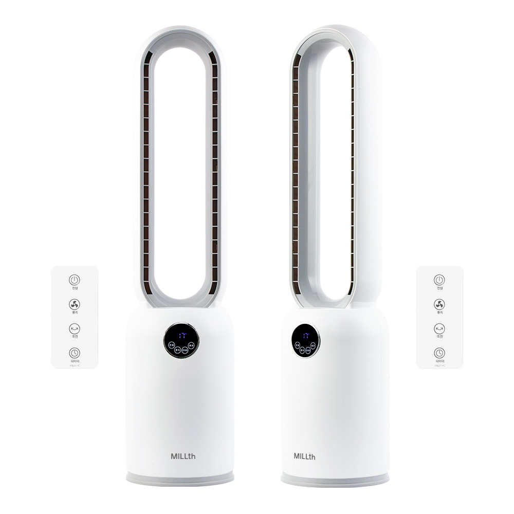 쿠안전자 저소음 날개없는 타워형 선풍기 터치형 리모컨 177,600원