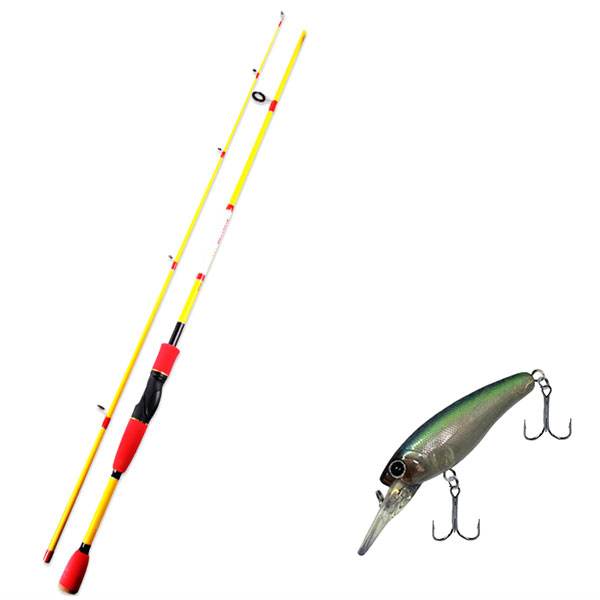 아피스 배스게임 XT 루어 낚싯대 옐로우 + 다미끼 새미 70 하드베이트 루어 311H NATURAL LIST 6,750원