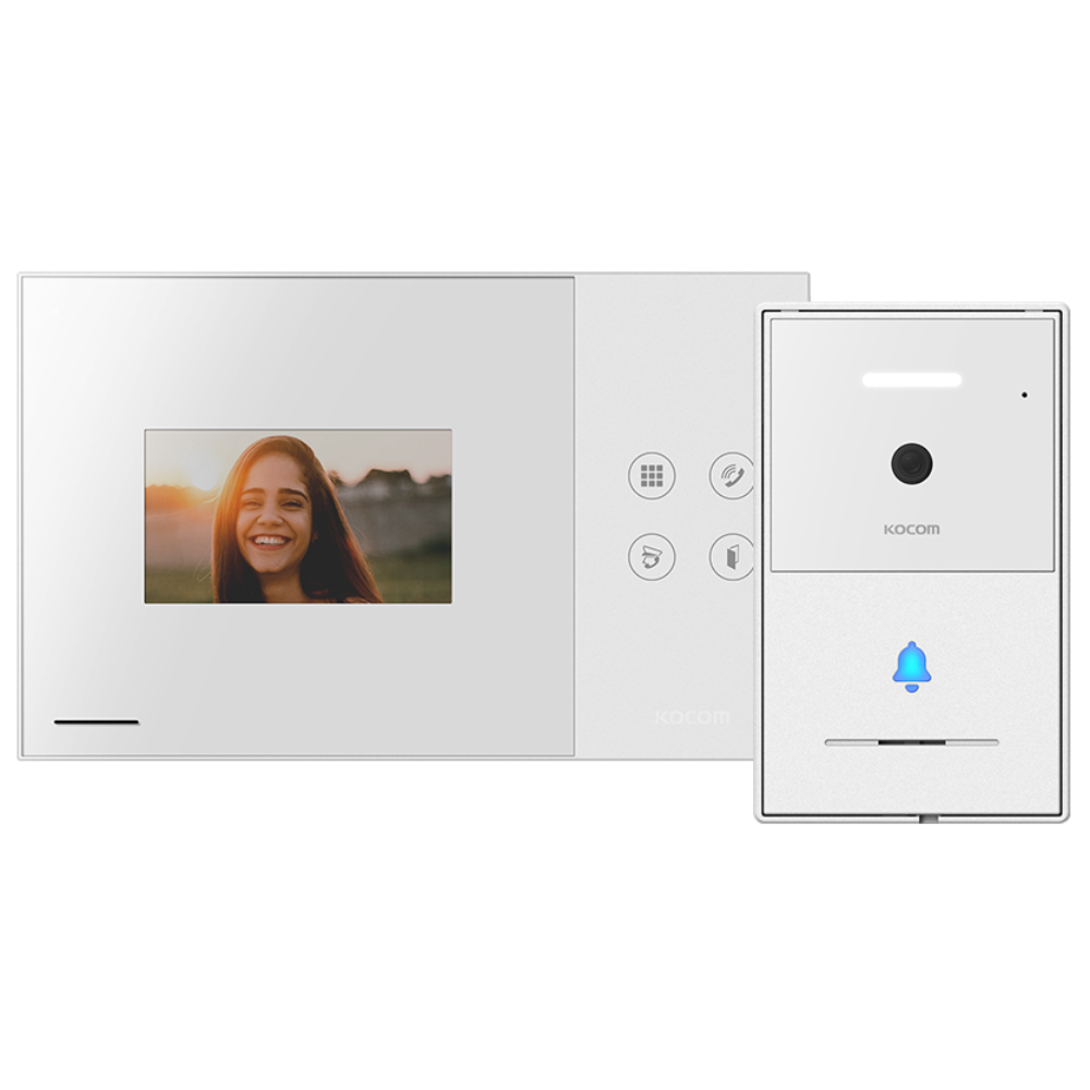 코콤 아날로그 4.3인치 비디오폰 KCV-YO43+현관카메라 KC-X81 세트 화이트 85,000원