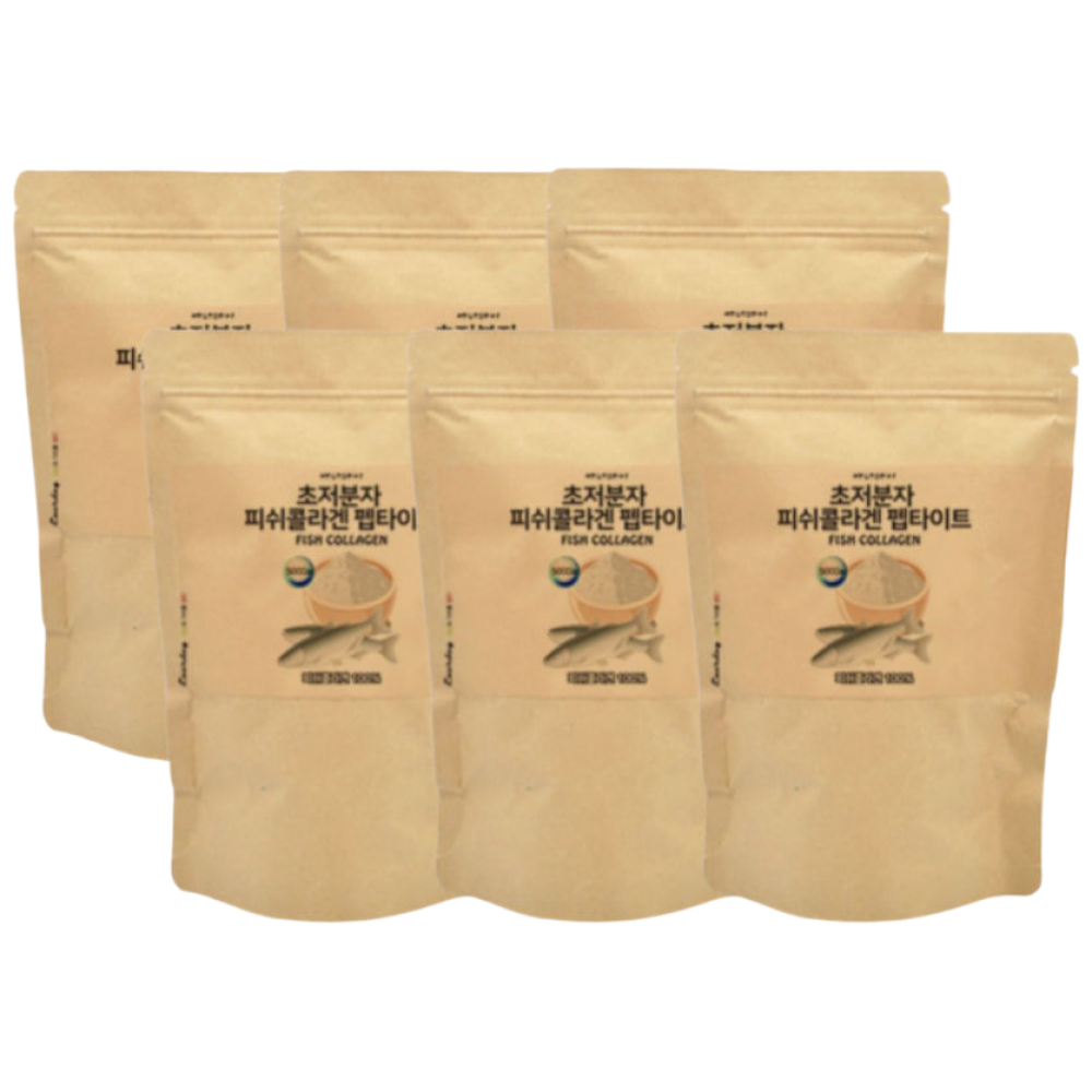 여자 부모님 선물 초저분자 피쉬 콜라겐 펩타이드 가루 분말형 에너데이 30대 40대 50대 효능 60대 남성 여성 남자, 150g, 6개 115,000원