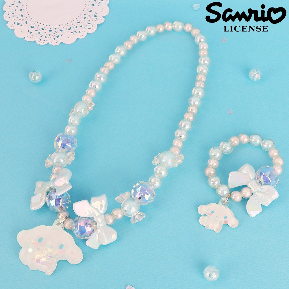 산리오 정품 반짝반짝 빛나는 목걸이 팔찌 세트 아크릴 팬던트 18,900원