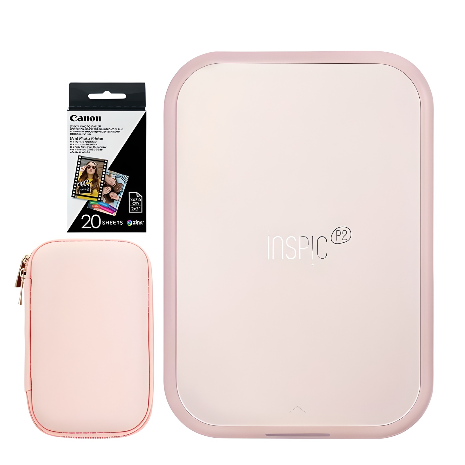 캐논 인스픽 P2 포토프린터 휴대용 로즈골드 + 인화지 30매 + 케이스 랜덤발송 세트 PV-223 161,900원