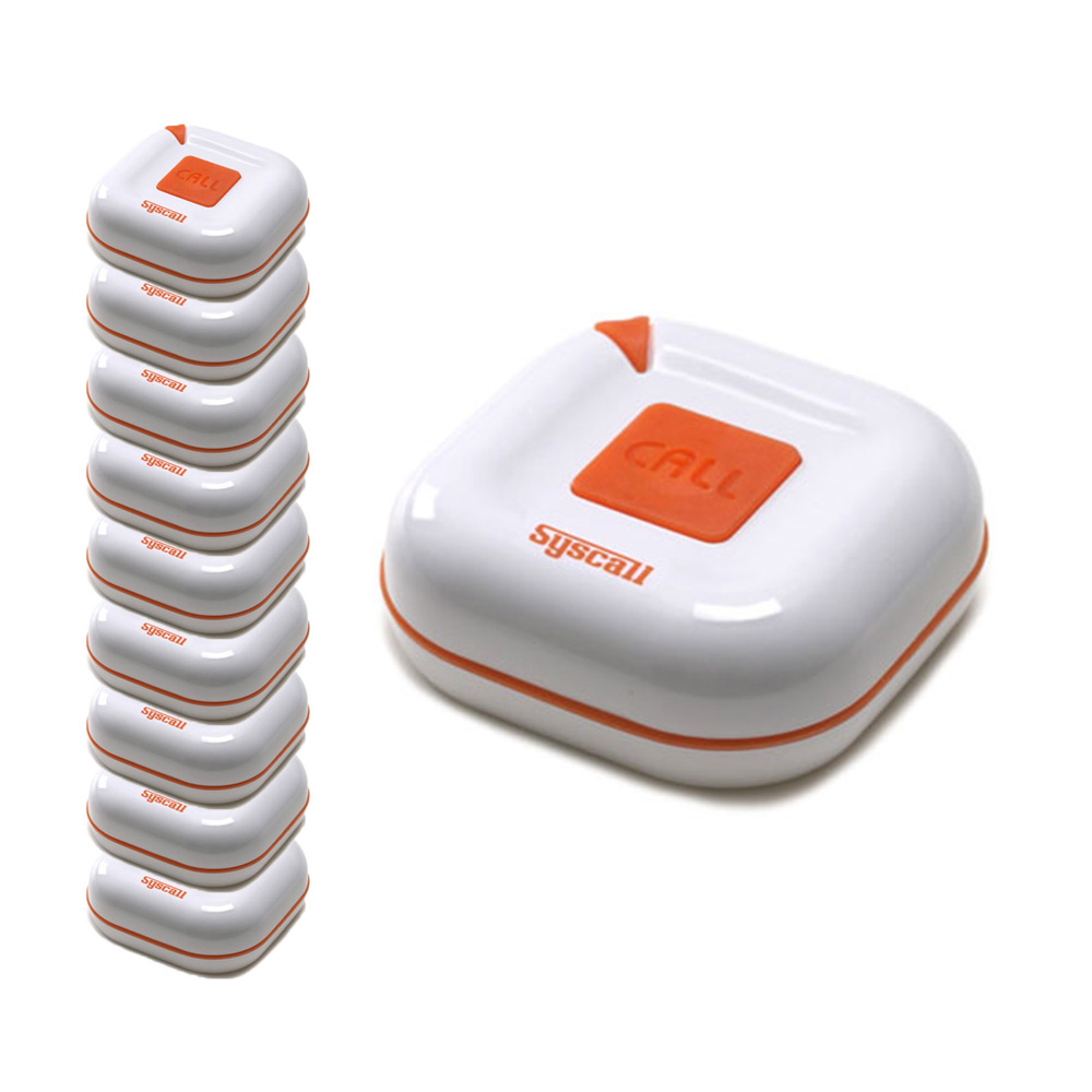 씨스콜 무선호출 방수 식당벨 화이트오렌지 10p, 10개 70,000원