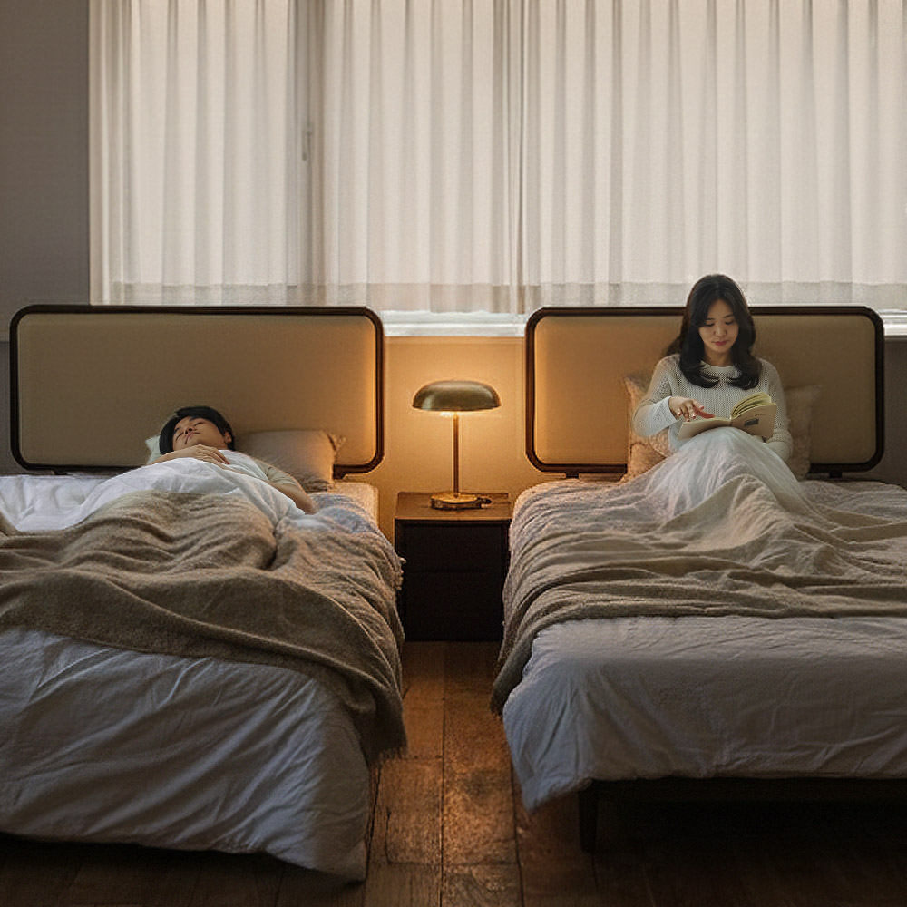 상일리베가구 빈센트 2100 가죽헤드 호텔 트윈 침대 (본넬유로탑 매트포함) 1,289,000원