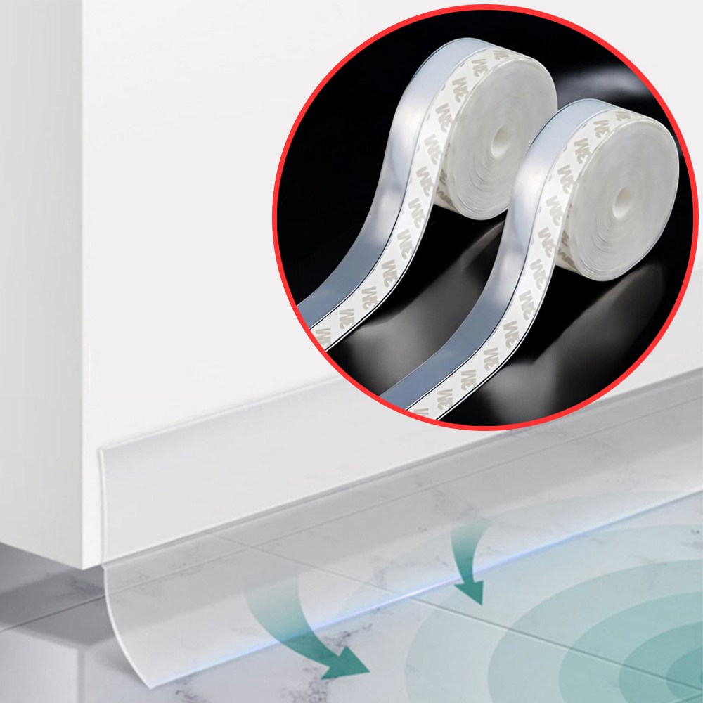 생활톡 45mm 실리콘 문틀 현관문 바람막이 해충 방풍 차단 테이프 5m, 현재가 8,790원