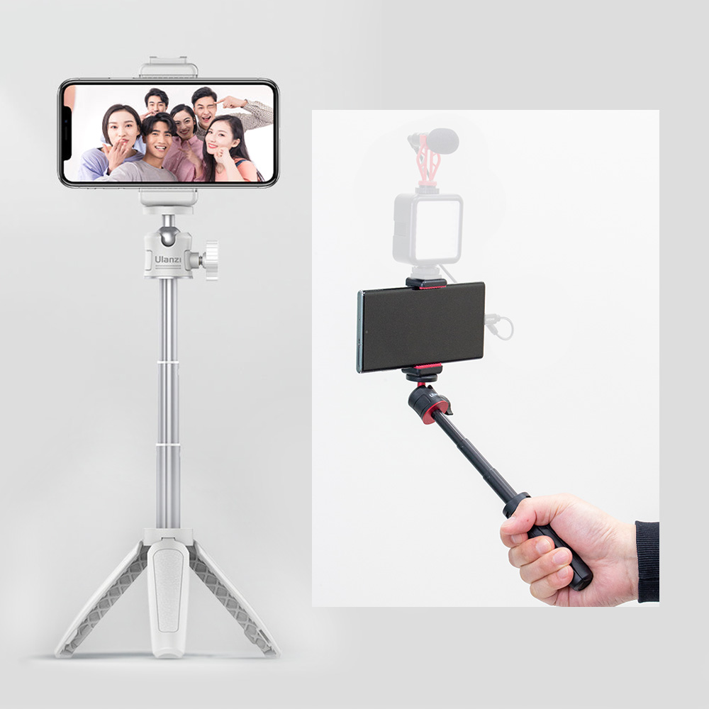 울란지 MT-08 ST-07 스마트폰 촬영 브이로그 유튜브 키트 블랙 화이트 세트 야외방송 셀카봉 확장 삼각대 3단 확장 가성비 셀카스틱 22,700원