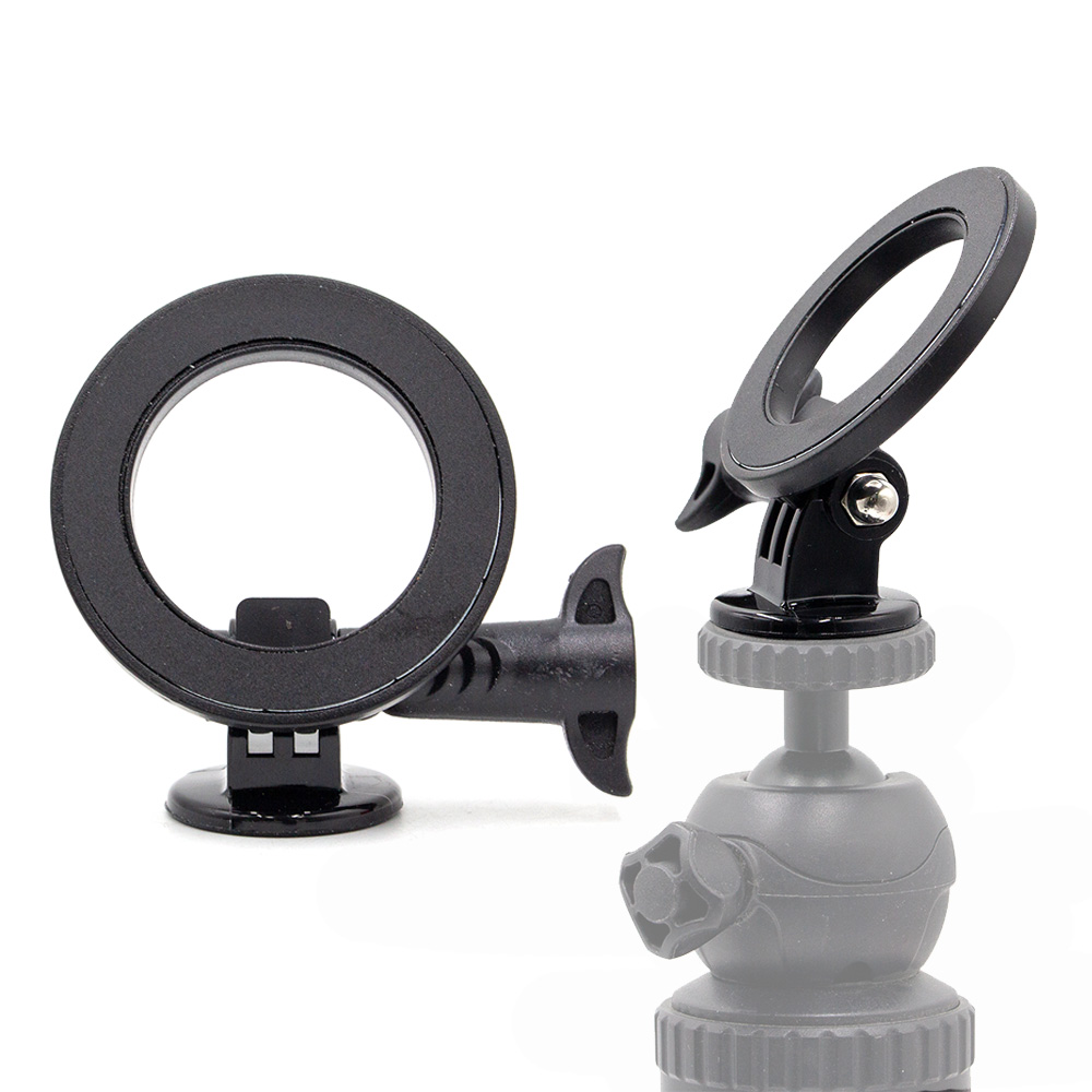 맥세이프 마그네틱 자석 홀더 1/4 액션캠 삼각대 거치대 설치 자성 접착, 블랙, 1개 10,300원