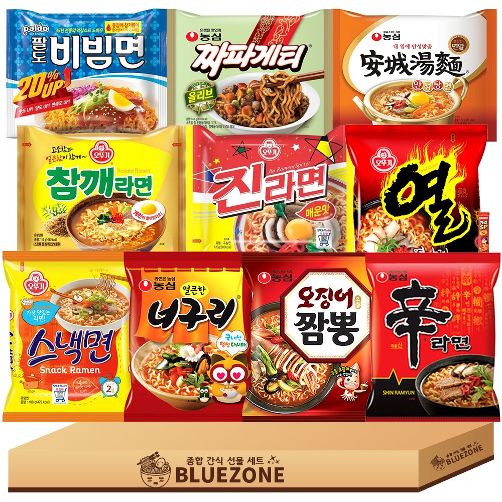 인기봉지라면 낱개 A세트, 1세트 15,980원