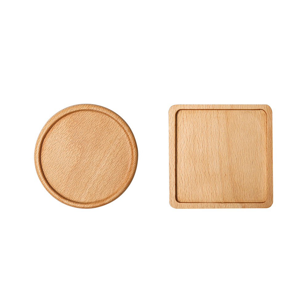 대한 원목 빈티지 트레이 홈카페 인테리어 원형 사각 컵받침 우드 티 코스터 세트 14,200원