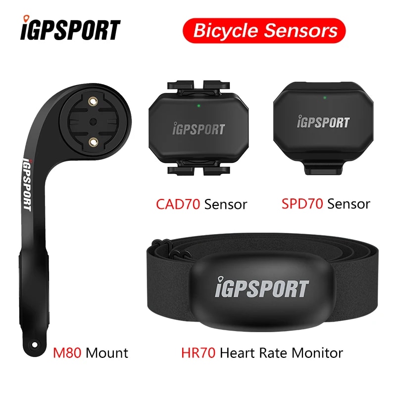 IGPSPORT igs 속도 센서 케이던스 센서, HR40 HR70 심박수 모니터, M80 브래킷, Garmin BSC100S BSC200 BSC300, SPD70 CAD70 21,420원
