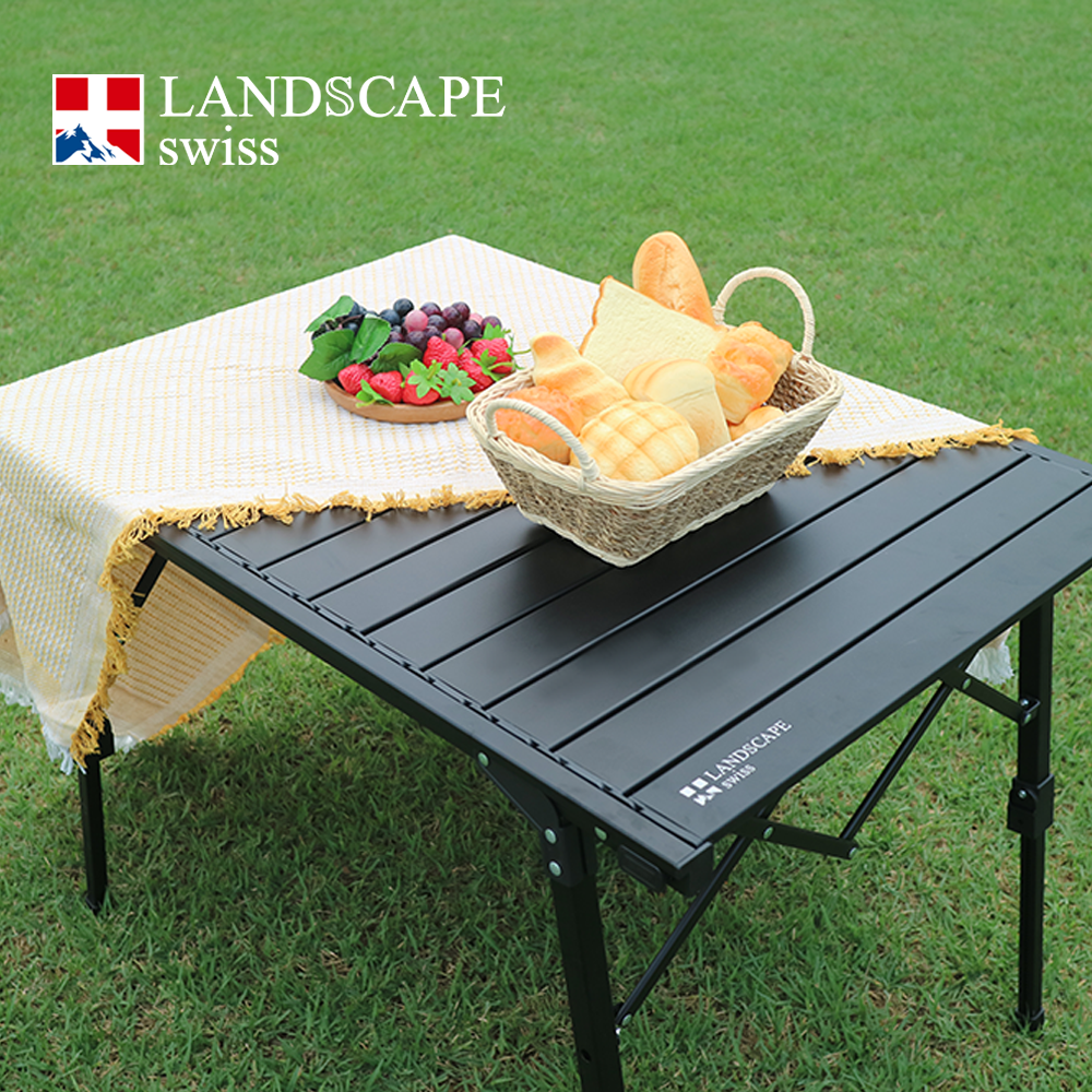 랜드스케이프 스위스 LSP 블랙 프레임 롤 캠핑테이블 (높이조절 접이식) 68,500원
