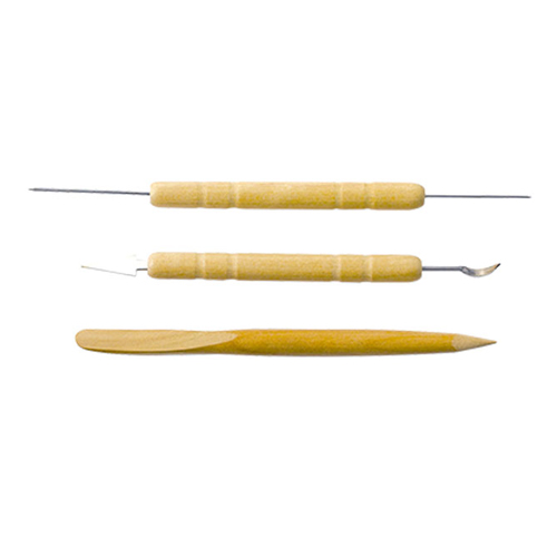 신한화구 조소용구 3본조 세트 지점토용, 1세트, 3개입 4,500원