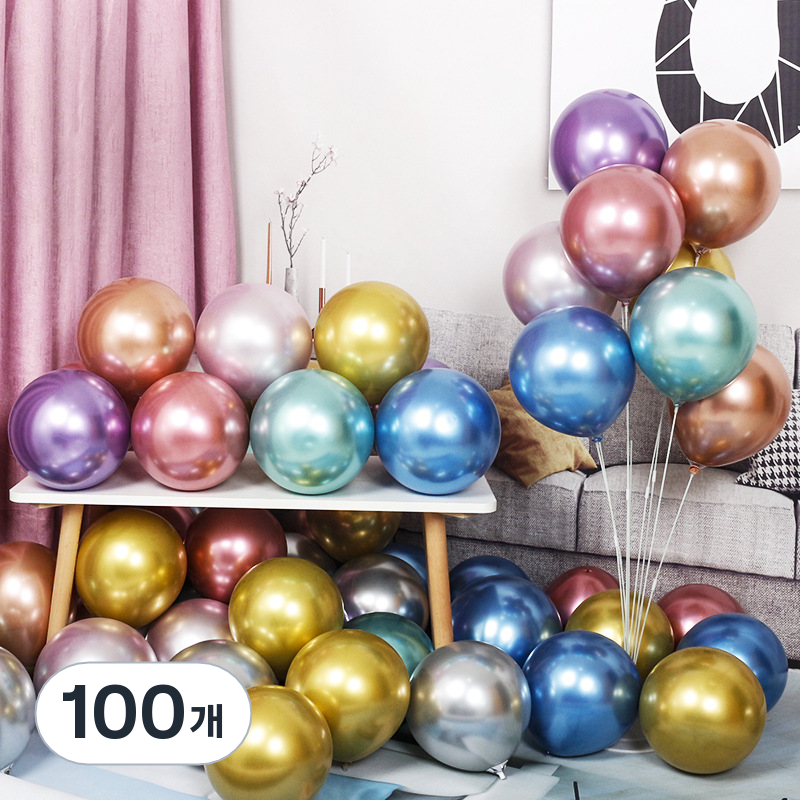 윰스 파티 크롬메탈 라운드 풍선 11,000원