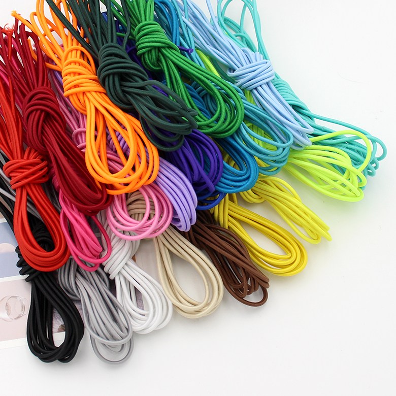 (4야드) 2.5mm 컬러 고무스트링끈 스트링고무줄, 1개, 민트블루 1,200원