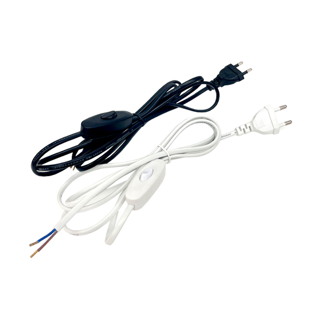 중간스위치 전원선 전원코드선 1.5M / 스탠드 펜던트 조명 벽등 DIY, 1개, 화이트 3,400원