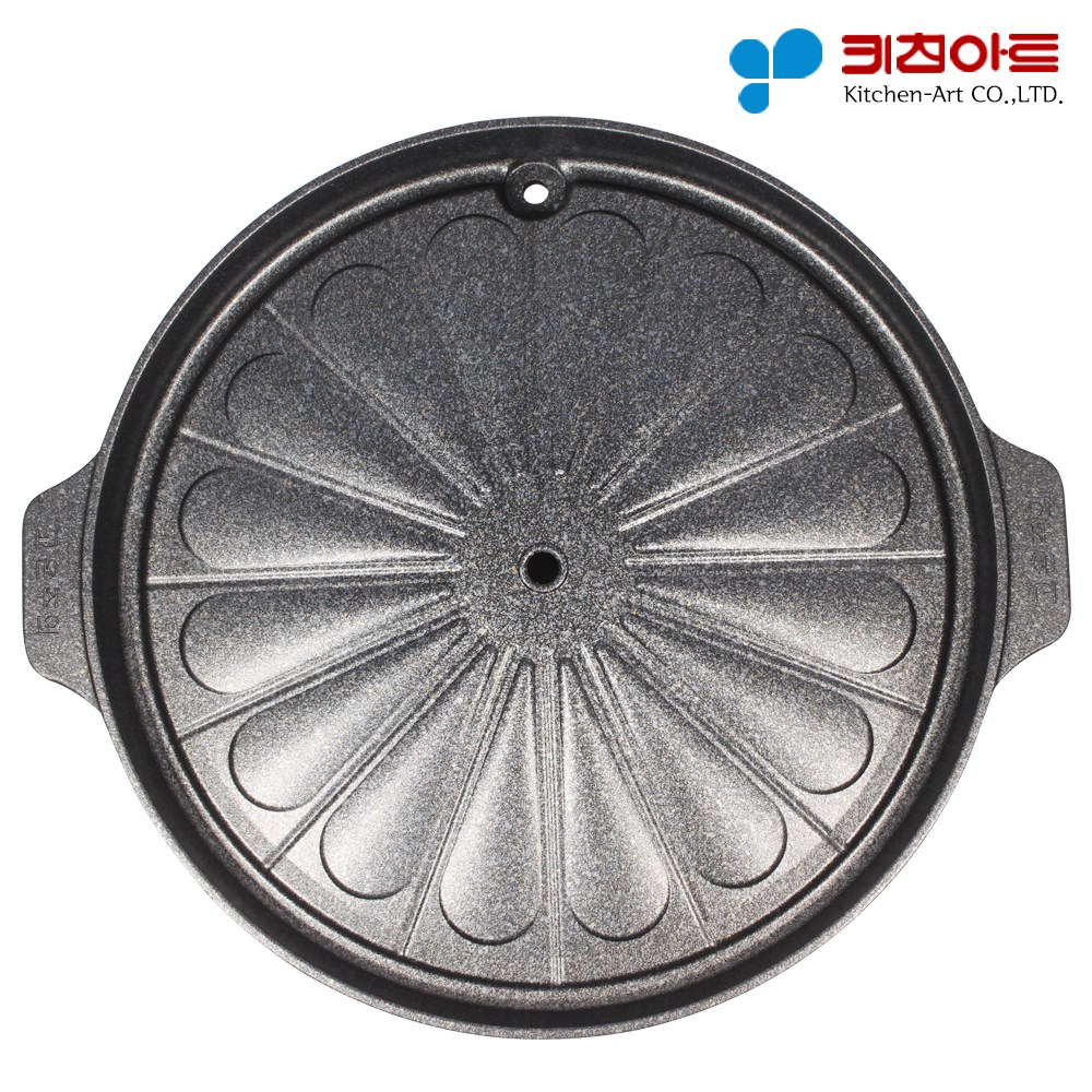 키친아트 아르떼 원형 로스트팬 전골구이팬 가정용 캠핑용 고기불판, 원형 로스트팬, 1개 24,800원