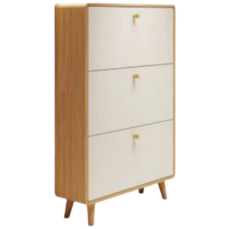 (무료 설치) 슬림 신발장 현관 신발장 신발수납정리대 폴딩형 미니신발장 XG-520A, 3단, 원목+화이트-70*24*120CM 355,000원